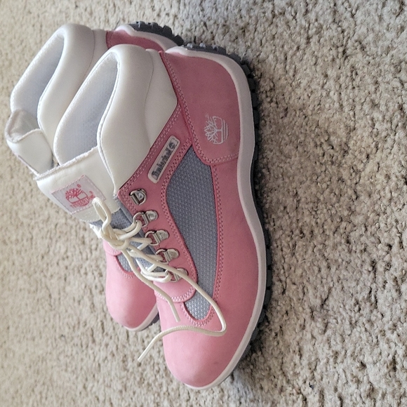 Pink Timberland Boots - Picture 2 of 7